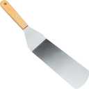 Long Metal Spatula, Thick Stainless Steel Grill Spatula with Wood Handle, Spatula Hamburger Turner Scraper, Pancake Flipper, Great for BBQ Grill and Flat Top Griddle (14-Inch)