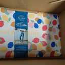 SUR LA Table Kitchen Essentials Zest Up Your Life Citrus Fruit Anti Fatigue Comfort Mat, Kitchen Mat, Standing Desk Mat, Non-Slip Backing, Yellow/Blue/Ivory, 20"x39"