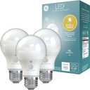 GE LED+ Dusk to Dawn A19 LED Light Bulbs, Automatic On/Off Outdoor Light, 8.5W, Soft White (3 Pack)