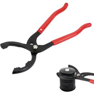 12" Adjustable Oil Filter Pliers, Oil Filters Removal Specialty Tool, 3-Position Oil Filter Wrench Removal Tool for 50-150mm Engine Filters, Conduit, Fittings, Car Accessories