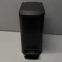 Cesun Small Bathroom Trash Can with Lid Soft Close, Step Pedal, 6 Liter / 1.6 Gallon Stainless Steel Garbage Can with Removable Inner Bucket, Anti-Fingerprint Finish (Matt Black)