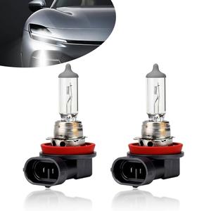 UGSHY 2 PCS H11 Automotive Halogen Bulb, 12V 55W 60,000 Hours Service Life High-transmission Quartz Glass High Low Beam, Lighting Replacement Accessories, Compatible with Most Car Models (White) Incomplete No 1 Bulb