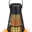 Outdoor Bluetooth Speaker with Flame Atmosphere, Led Waterproof Wireless Torch Speaker, Stereo Sound, Cool Gadgets for Camping, Yard, Party, Home, Decorations, Electronics Gifts for Men, Women, Dad