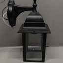 Porch Lights with GFCI Outlet, Dusk to Dawn Outdoor Lights with Outlet, 3 Lighting Modes Exterior Light Fixture Waterproof, Outside Lights for House Front Door Patio Garage (1 Pack Black (With Outlet))