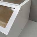 White Bread Box, Extra Large Bamboo Wood Bread Box, White Bread Storage Container