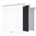 SHADEMOON Cordless 100% Blackout Window Roller Shades, Room Darkening Spring System Indoor Blinds, Pull Down Thermal Insulated Fabric for Home and Office (White, Width 52", Height 72") Standard Roll