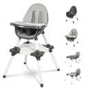 Gofirst 6 in 1 Baby High Chair,Convertible High Chairs for Babies and Toddlers/Booster Seat/Table and Chair Set,Babies Feeding Chair/5-Point Harness,4-Position Removable Tray&PU Cushion Baby Highchair