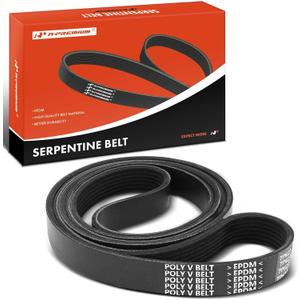 A-Premium PSQ101480 Engine Serpentine Drive Belt Compatible with Land Rover Range Rover 1999-2002 & Jaguar XJ8 1998-1999 2003, Vanden Plas 1998-1999 2003, XK8 1997-1999, V8 4.0L 4.6L