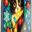 2 x Tuxedo cat Ornament - Tuxedo Cats Gift - Cats Christmas Ornament - cat Lover Gifts for Women - Christmas Ornament 2025 - White Elephant Gifts - Xmas Tree Funny Decoration