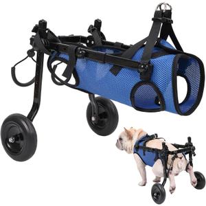 Small Dog Wheelchair for Back Legs - Adjustable Mobility Aid for Disabled Pets, Leg Brace and Hip Support