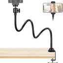 InnoGear Webcam Stand with Phone Mount, Desk Camera Arm Stands Gooseneck for Logitech Webcam BRIO 4K C960 C920 C920S C922 C922x C925e C930 C930e C615 NexiGo N60, Right Light, Gopro with 1/4" Thread