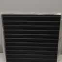 Art3d Slat Wall Panel, 3D Fluted Textured Panel 12-Tile 19.7 x 19.7in. - Cover 32 Sq.Ft., Black