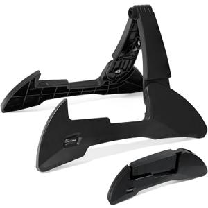 Onmiwod Guitar Stand, Foldable Guitar Stand with Adjustable 2Width, Sturdy Electric Guitar Stand, Portable Acoustic Guitar Stand Compatible with Guitar, Bass, Ukulele, Banjo, Guitar Accessories Gift