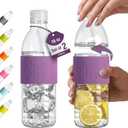 Copco Hydra 16 oz Water Bottle, Set of 2 – Leak Proof, BPA Free Tritan, Dishwasher Safe, Twist-Open Body, Non-Slip Silicone Grip, Perfect for Gym & Travel, Daily Hydration (Purple)