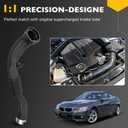 13717604033 Air Intake Hose with Sensor for BMW 335i 435i M2 M235i X3 X4 Intake Hose Intercooler to Throttle Housing Replaces# 13-71-7-604-033 7604033