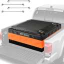 [Jumbo 38 CuFt] Truck Bed Cargo Bag, 100% Waterproof Heavy Duty Pickup Storage Bag (58"x49"x23"), Heat-Welded Seams & 3-Side Zipper, Fits Full-Size Trucks for Moving & Camping
