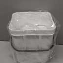 Indoor Compost Bin - 1.3 Gallons Hanging Small Trash Can with Lid for Kitchen Bathroom, Under Sink Kitchen Trash Can, Indoor Counter Compost Bucket with Lid, 5L(White)