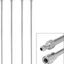 RIDGE WASHER Pressure Washer Wand Extension, 240 Inch Replacement Lance, Stainless Steel Power Washer Extender, 1/4' Quick Connect Fitting, 4000 PSI (4 Wands 60" Each)