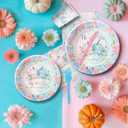 Thanksgiving Pumpkin Gender Reveal Decorations for Baby Shower, Little Pumpkin He Or She Gender Reveal Party Supplies, Disposable Paper Plate, Cup, Napkin, Tablecloth, Cutlery, Serves 24