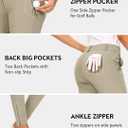 Hiverlay Womens pro Golf Pants Quick Dry Slim Lightweight Work Pants with Straight Ankle Also for Hiking or Casual Ladies L