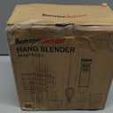 Bonsenkitchen Immersion Blender Handheld with Food Processor, 20 Speeds Hand Blender with Turbo Mode, Stainless Steel Blade, Egg Whisk, Beaker & Chopper Bowl, Hand Mixer for Smoothie, Soup, Baby Food (With 3 attachment)