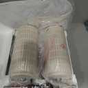 PoKat 23" Modern Ceramic Table Lamp Set of 2 for Living Room White Desk Lamps for Bedroom Farmhouse Bedside Nightstand Lamp House Warming Gifts New Home Decor End Table Lamps Gifts for Women Mom Beige