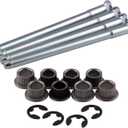 LEDAUT Compatible with Door Hinge Pin and Bushing Repair Kits (4 pins 2 Door) LEDAUT Replacement for Chevy GMC Fullsize Truck SUV 1988-2002