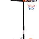 DUMOS 6.1-10FT Adjustable Height Portable Basketball Hoop Outdoor for Adult, 44 Inch Shatterproof Backboard w/Shock Absorbent Rim, Fillable Base, 2 Wheels for Swimming Pool/Indoor, Grey 