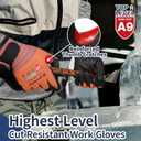 Schwer FreezeGuard-X Winter Work Gloves for Men and Women, ANSI A9 Cut Resistant Gloves for Extreme Protection, Freezer Glove With Super Grip, Touchscreen, Thermal Insulated, PM3326-W (XXS,1 Pair)