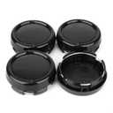 GTownWorks 79mm 3.11in Wheel Center Caps Wheel Center Hubcaps 4 Pack Black Center Cover for Rim, Outer 3.11in/79MM, Inner 2.87in/73MM