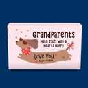 Thoughtfully, Grandparents Tea Box Gift Set, 60 Gourmet Tea Bags in 6 Flavors Including Mint, Earl Grey, French Vanilla, Jasmine, Lemon Honey & English Breakfast, Gift for Grandma and Grandpa (EXP 02/20/28)