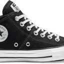Converse Women's Chuck Taylor All Star Madison Canvas Mid Top Sneaker (7, Black/Black/White)