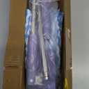 Snap Grip Mini Mop,Cloth Changing Mini Mop,27inch Long Handle Mopping Stick,360Â° Swivel Head,Dry and Wet Use,Ideal for Tight Corners,Tile,and Hardwood(Purple,6 Cloth)