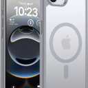 TOCOL Magnetic for iPhone 16e Case, Upgraded Full Camera Protection, Compatible with Magsafe, Drop Protection, Translucent Matte Back Bumper for iPhone 16e 6.1-Inch (Gray)