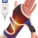 CAMECO Heating Pad for Wrist Pain Relief, Heated Wrist Wrap for Carpal Tunnel, 10-90Min Timer