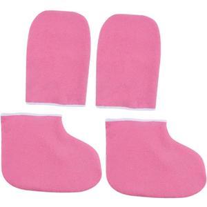 Paraffin Wax Therapy Gloves Set for Hand and Foot Care Heat Insulated Mitts 1 Pair for Home Use