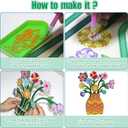 geesfayan Diamond Art Kits for Adults, DIY Vase Diamond Art, Diamond Painting Kit, Ideal Desktop Ornaments & Thoughtful Female Gifts