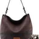 Wrangler Hobo Bags for Women Vegan Leather Top Handle Shoulder Purses and Handbags