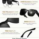KANASTAL Oversized Over Glasses Sunglasses Womens Mens Polarized UV400 Trendy Fit Over Sun Glasses Fashion Square Shades