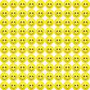 96 Pack Smile Face Stress Balls Bulk 2 Inch Funny Face Stress Relief Balls Yellow Mini Squeeze Balls Foam Smile Face Toys for Finger Exercise, School Prizes, Party Bag Fillers