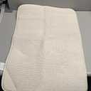 OLANLY Thick Memory Foam Bath Mat Rug 30x20, Extra Soft Absorbent Bathroom Rug, Quick Dry Bath Mats, Non-Slip, Machine Washable Carpet for Bathroom, Tub and Shower, Home Decor Accessories, Ivory