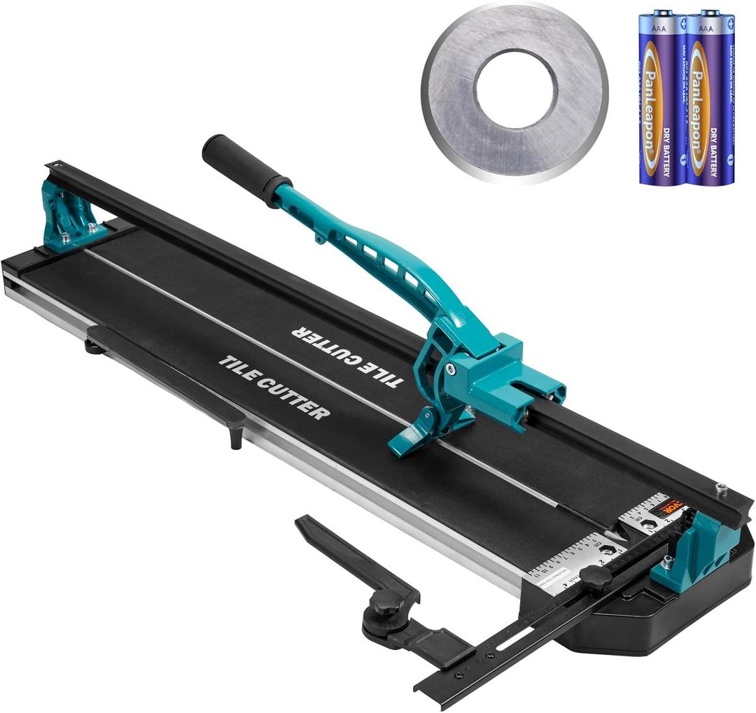 Mophorn 40 Inch Tile Cutter Single Rail Double Brackets Manual Tile Cutter 3/5 in Cap w/Precise Laser Manual Tile Cutter Tools for Precision Cutting (40 Inch)