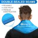 RelaxCoo Neck Ice Pack Wrap, Reusable Gel Ice Pack for Neck Shoulders, Cold Compress Therapy for Pain Relief, Injuries, Swelling, Bruises, Sprains, Inflammation and Cervical Surgery Recovery