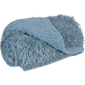 PetAmi Waterproof Dog Blanket for Small Medium Dogs, Calming Fleece Cat Blanket, Couch Protector Washable Sherpa Faux Fur Pet Throw for Puppy, Soft Reversible 29x40 Light Blue