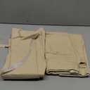 Dsteng Mens Linen Suit 2 Piece Short Suits for Men Casual Summer Beach Wedding Suit Linen Vest Shorts Set XXL, Champagne 