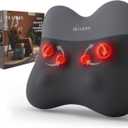 belhope Back Massager with Heat, Cordless Back Massage for Pain Relief Deep Tissue, 4D Shiatsu and Percussion Massage Pillow, Lower Back Massager for Office Chair, Gifts for Women Men Christmas, Grey