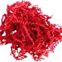 Paper Shred Filler - 1/2LB Red Crinkle paper filler, Crinkle Cut for Gift Wrapping, Basket Filling, Birthdays, Weddings, Anniversaries, Valentine's Day, and Other Occasions