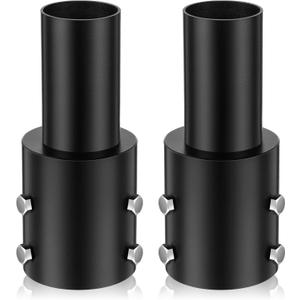 2 Pcs 3 Inch Light Pole Tenon Adapter 2 3/8 Inch Round Tenon Slip Fitter Adapter Outdoor Vertical Mount Bracket for LED Parking Lot Street Lights Shoebox Lighting