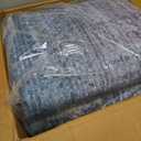 Kokia Abstract Area Rugs 8x10 Bedroom Soft Living Room Rugs Washable Distressed Vintage Comfy Red Carpet with Non-Slip Backing for Farmhouse Home Office Room Decor, Oslo Orchid (Peony/Orchid/Teal/Sky blue)