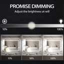 36x28 inch LED Lighted Bathroom Mirror with Anti-Fog, Wall Mounted Vanity Mirror with Smart Touch Button, Memory Function, Adjustable Warm White/Natural/Daylight Lights(Horizontal/Vertical)